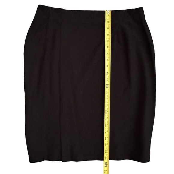 Eileen Fisher Black Skirt Size Large Viscose Nylon‎ Blend Lagenlook Minimalistic - Picture 5 of 8